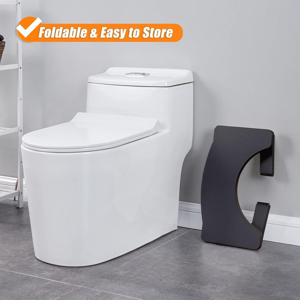 Toilet Stool Wood, Foldable Poop Stool for Adults, 7" Squat Poop Stool E...