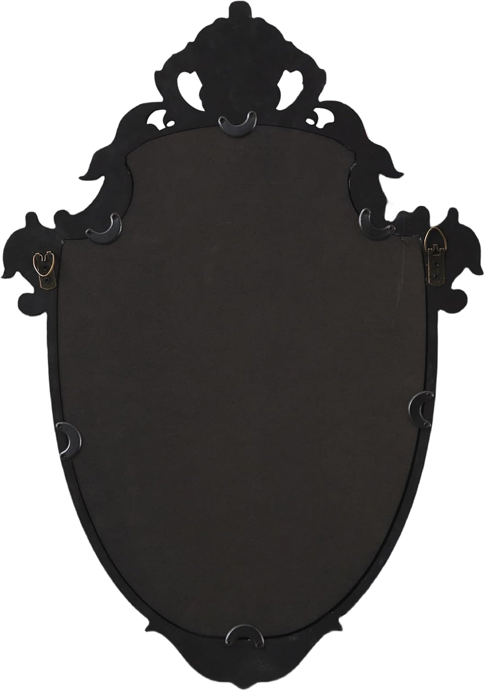 Vintage Black Wall Mirrors 16 x 24 inch, Distressed Finish Golden
