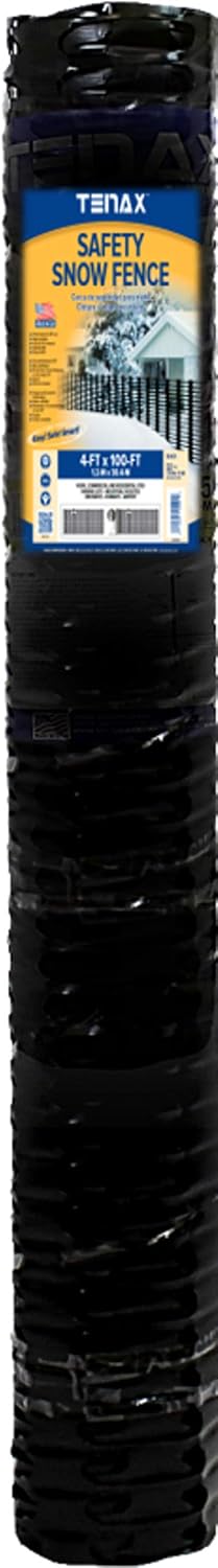 Tenax Safety Snow Fence 4-ft x 100-ft Black