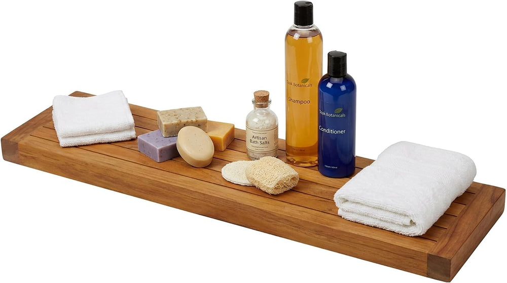 AquaTeak 36" Moa Floating Teak Wall Shelf