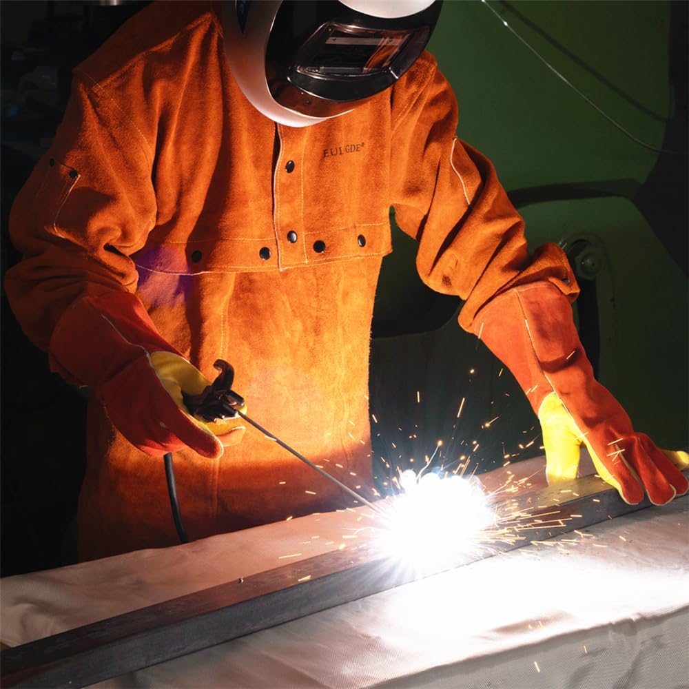 Leather Welding Blanket, PortableCowhide Leather Fire Retardant Blanket, Weld...