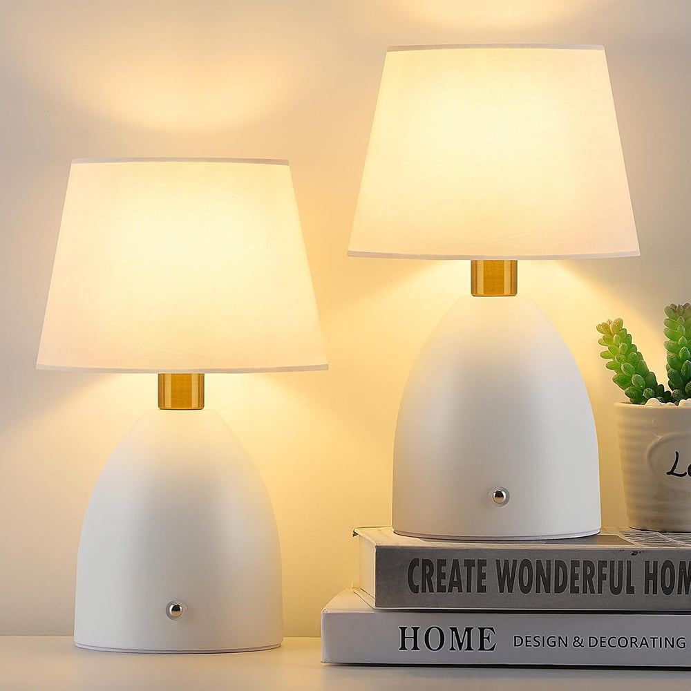 GGOYING Cordless Table Lamp, 5400mAH Battery Operated 4-Way Dimmable 2 Pack