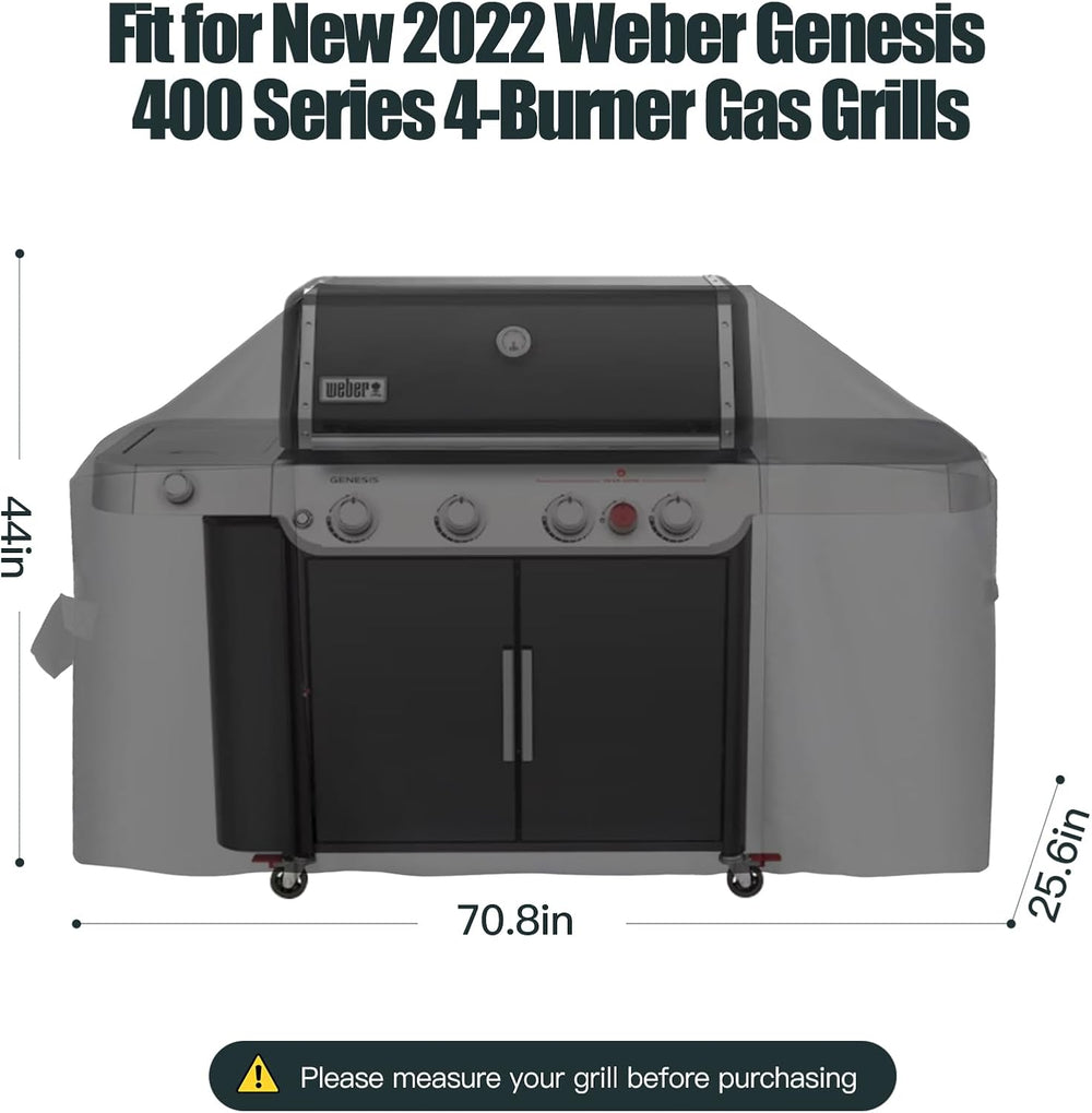 70 Inch Premium Grill Cover for Weber Genesis 400 Series 4 Burner Grills