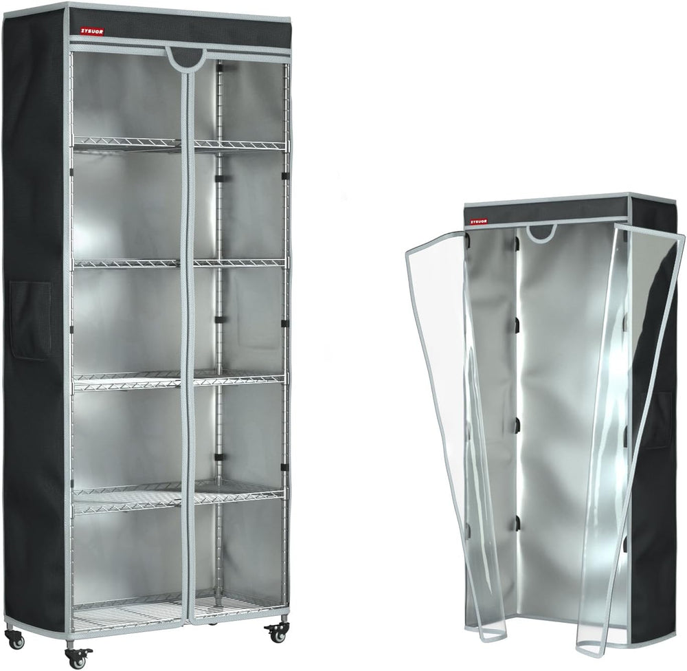 Waterproof Dustproof Shelf Cover for Wire Rack, Fits 48"Wx18"Dx72&q...