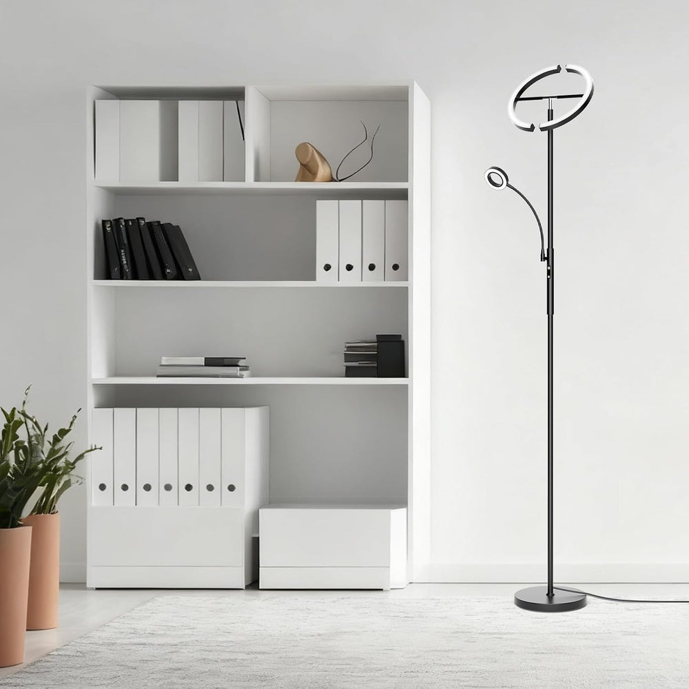 SIBRILLE LED Floor Lamp for Living Room - Modern Standing Lamp with Reading L...