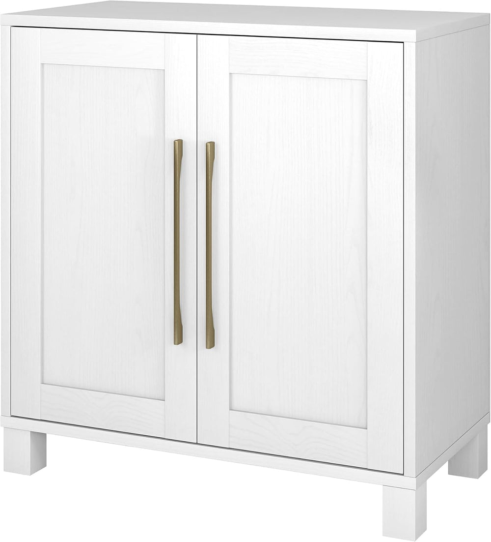 Henn&Hart 28" Accent Cabinet, Sideboard Buffet, Cloud White