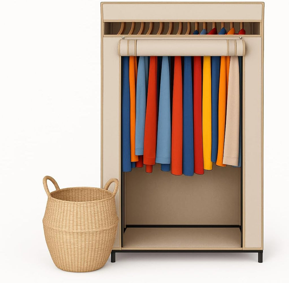 HOLDN’ STORAGE Portable Wardrobe Closet, 50 LBs Large Capacity