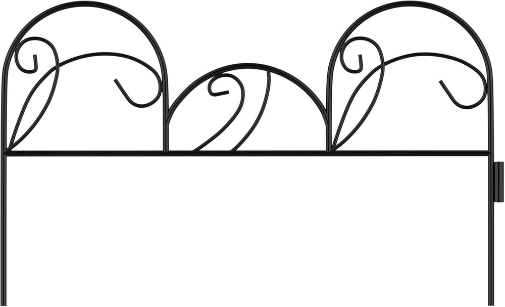 Metal Garden Fencing- Set of 5 Panels of Mimosa Decorative Edging Flower Beds...