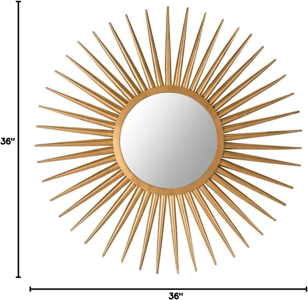 SAFAVIEH Glam Sunburst Mirror, 36" Gold MIR4000A