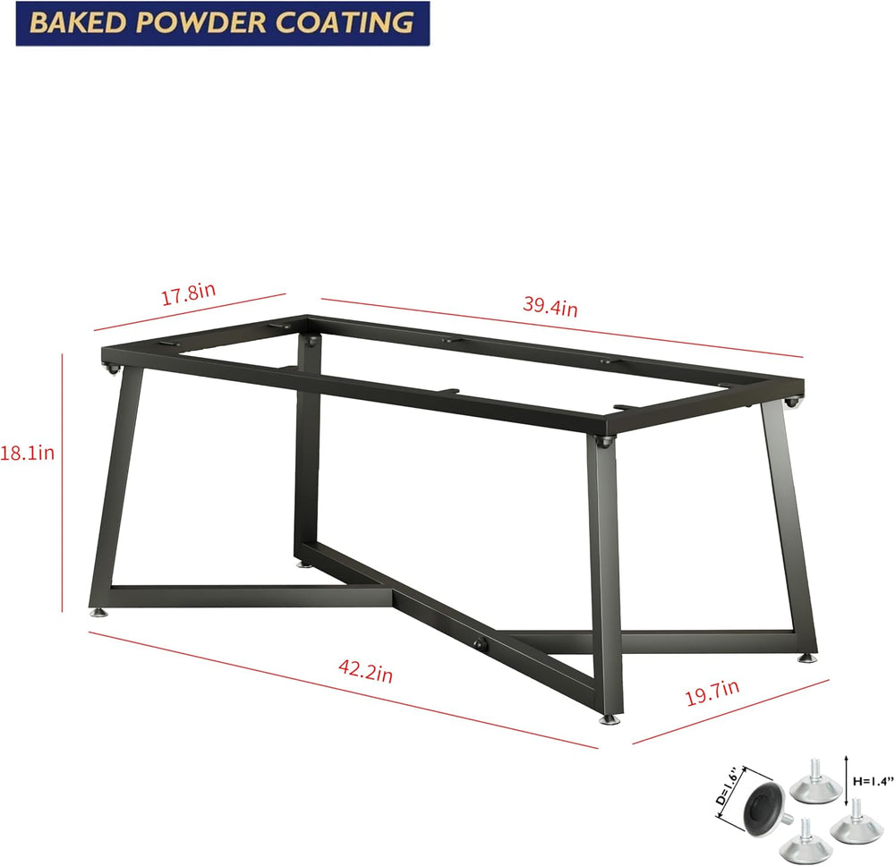 FUSHIAIPTC 18 Inch Metal Table Legs for DIY Coffee End Table Bench
