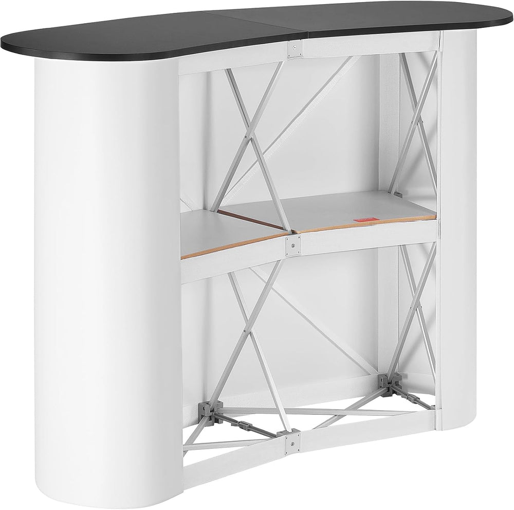 VEVOR Portable Tradeshow Podium Table, 51.18" x 18.31" x 37.4"...