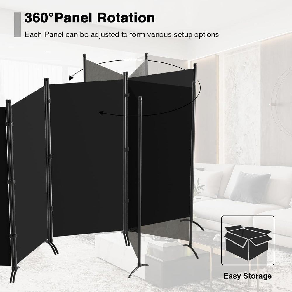3 Panel Room Divider, 6FT Portable Room Dividers Folding Privacy Screens, 100...