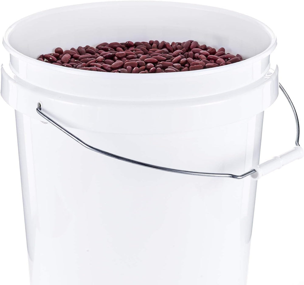 United Solutions 5-Gallon Heavy-Duty Buckets with Snap-On Lids, 6-Pack – BPA-...