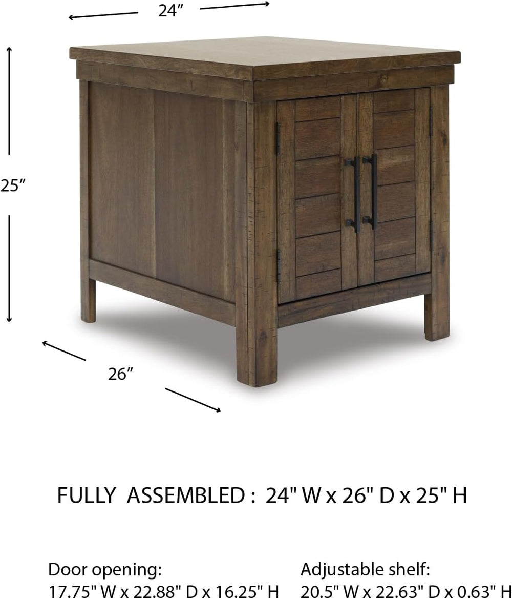 Signature Design by Ashley Moriville End Table, Brown Side Table