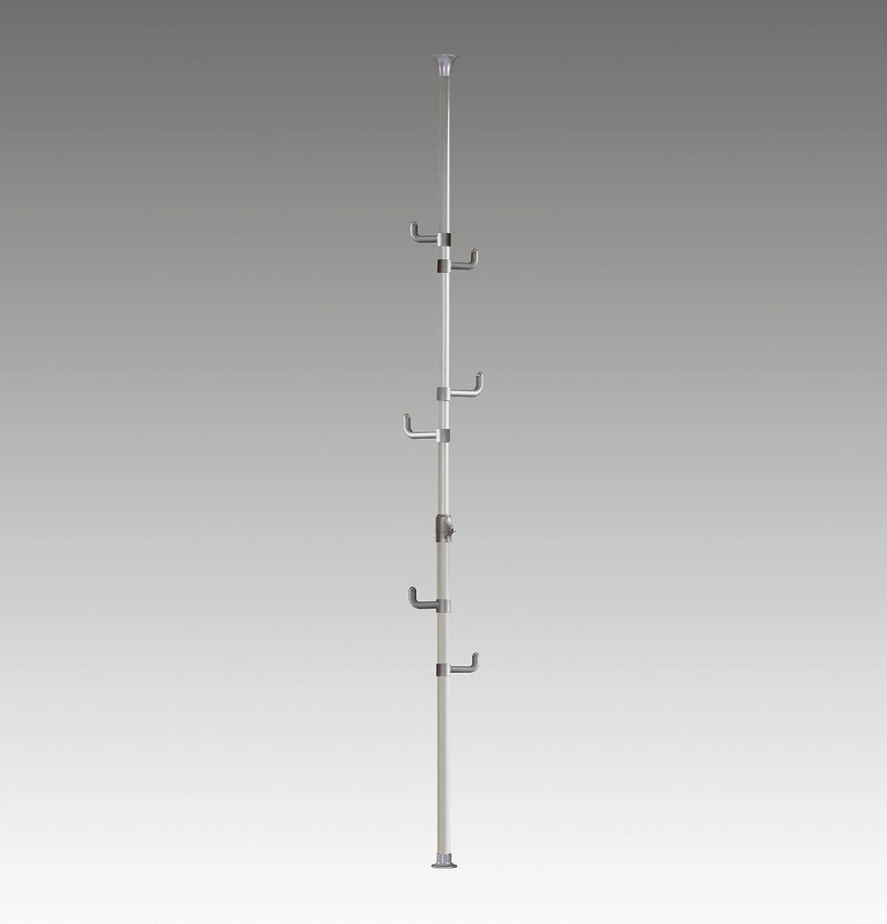 PRINCE HANGER Vertical One-Touch Pole Coat Rack — 6 Independent Rotating Hook...