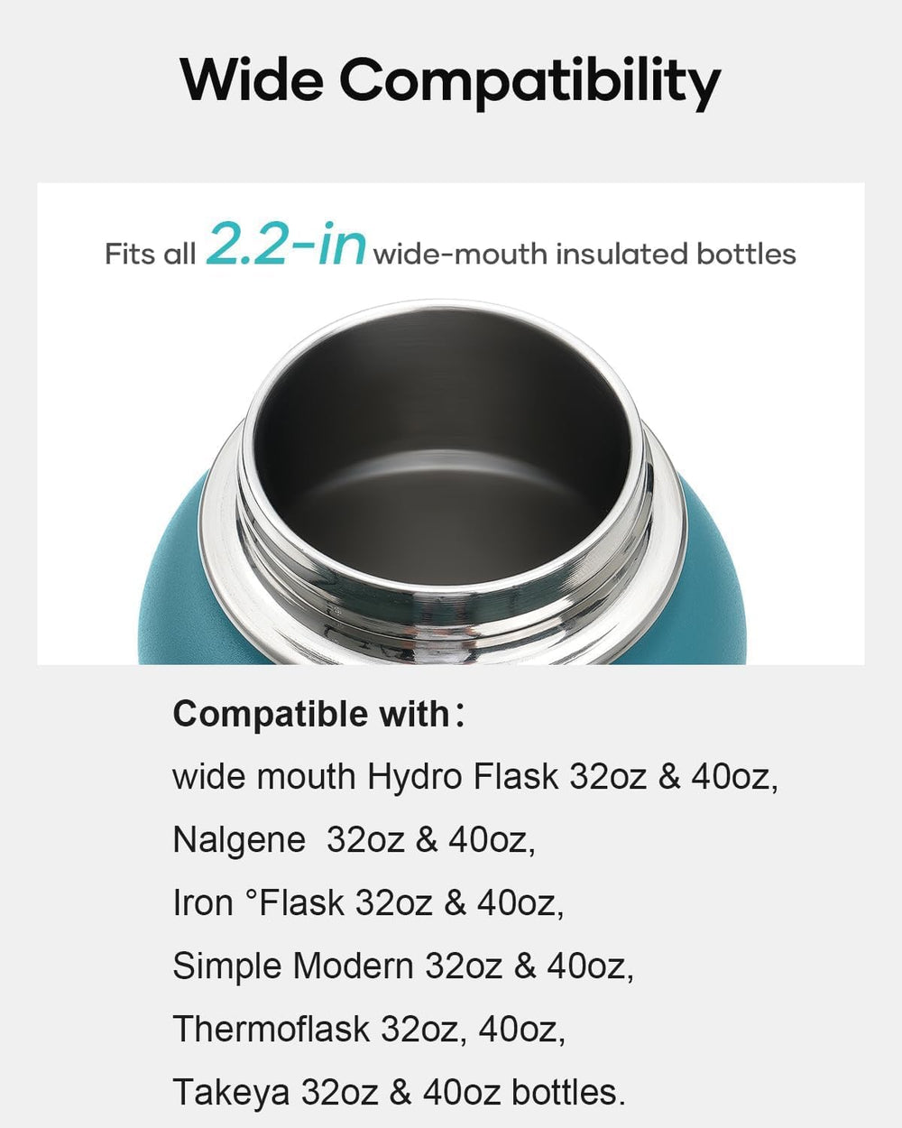 BUZIO Water Bottle Filter Replacement with Straw Lid and Straws