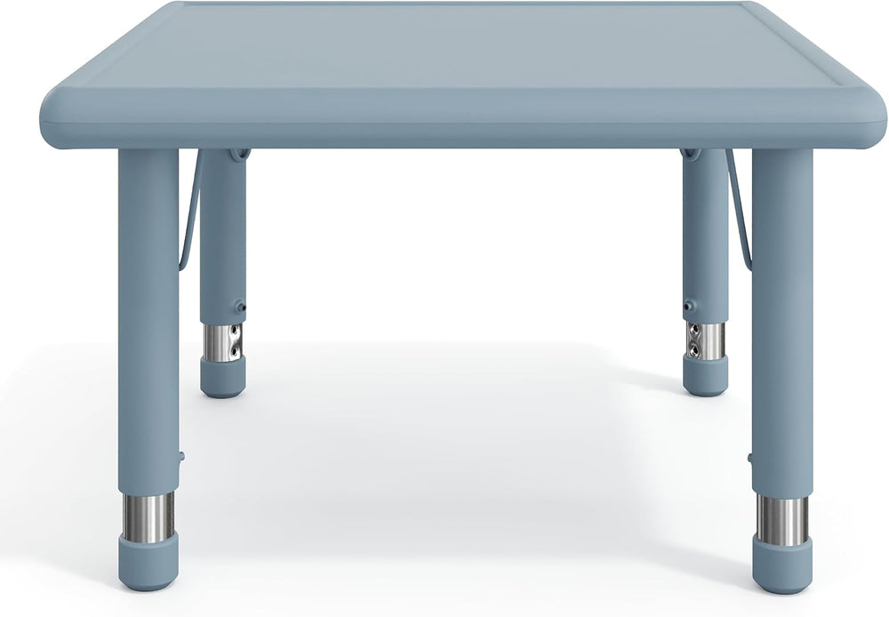 Flash Furniture 24" Square Height Adjustable Activity Table, Dusty Blue