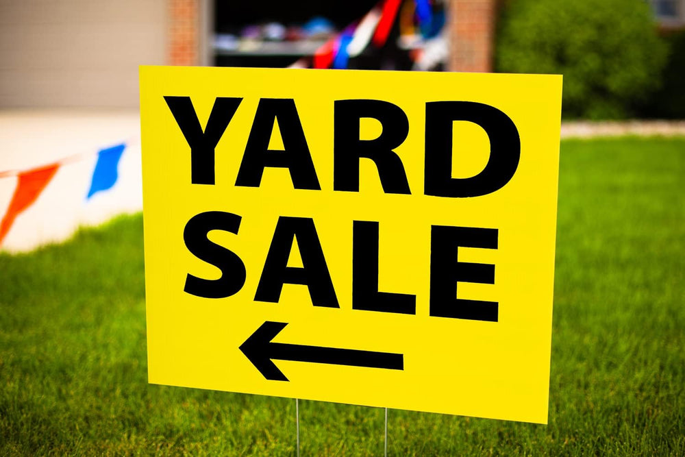 24x18 Blank Yellow Corrugated Plastic Yard Signs, Waterproof, Heavy Duty Outs...