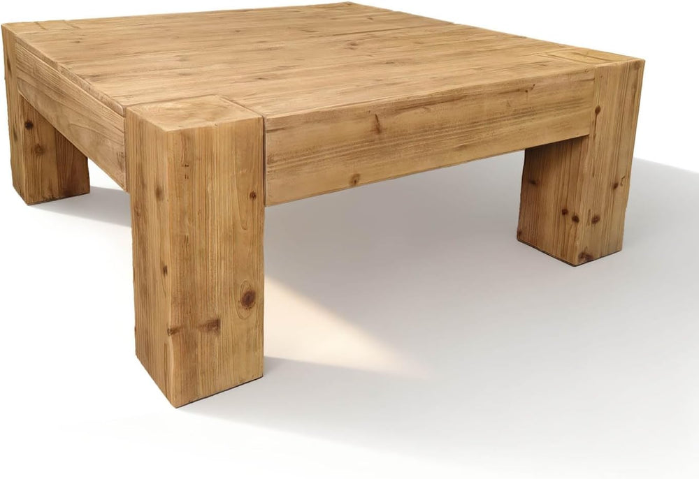Square Large Coffee Table for Living Room Mid Century Modern Center Table