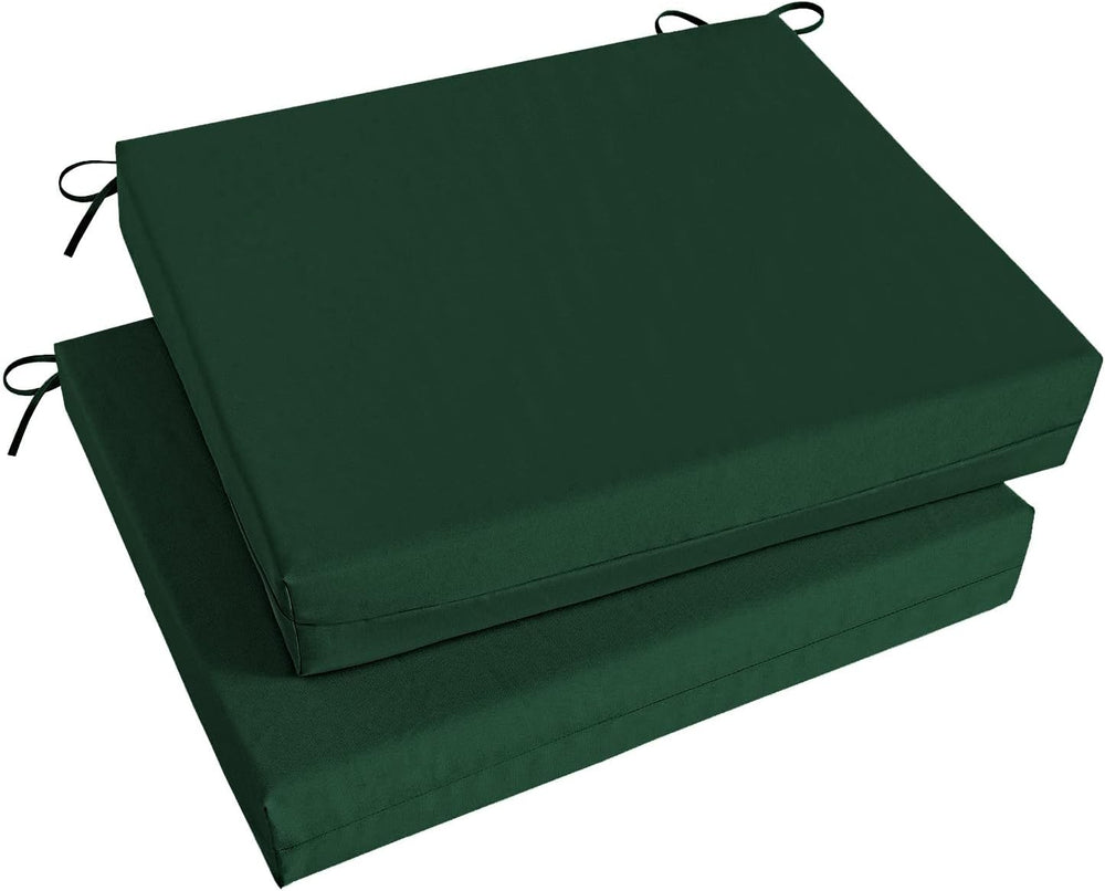 Basic Beyond Outdoor Chair Cushions Set of 2, Square Corner Outdoor Cushions ...