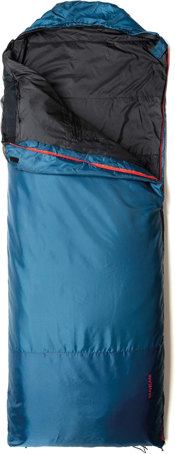 Snugpak Travelpak Traveler Sleeping Bag with Mosquito Net, Lightweight, Petro...