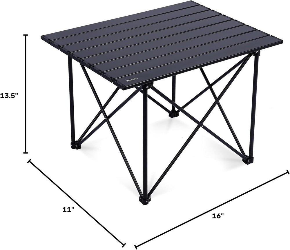 WildCall Ultralight Camping Table, Compact Aluminum Folding Beach Table