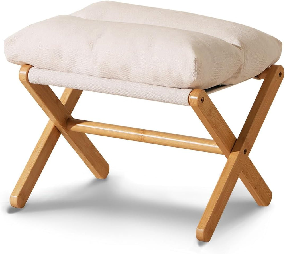 Baveke Foldable Ottoman Foot Rest for Chair, Small Foot Stools Ottoman for Ho...