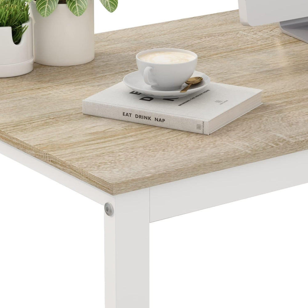 Homsee Home Office Computer Desk Corner Desk with 3 Drawers and 2 Shelves, 54...