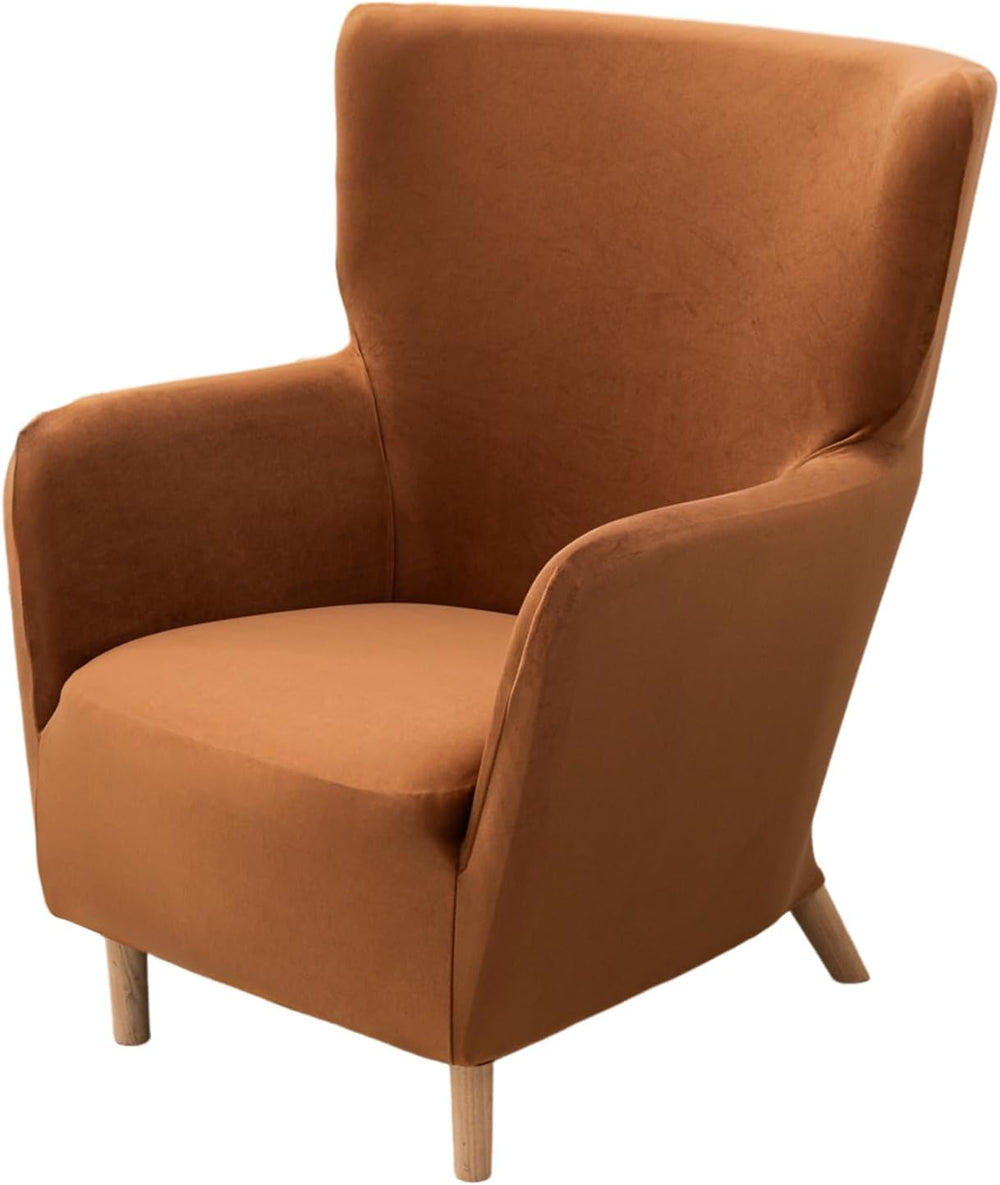 NILUOH Armchair Slipcover 1-Piece Stretch Velvet Wing Back Chair Sofa Slipcov...