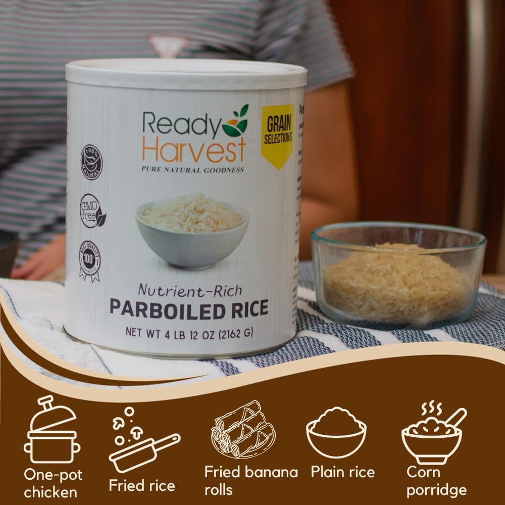 Ready Harvest Emergency Food - Parboiled White Rice | Survival Food | Pantry ...