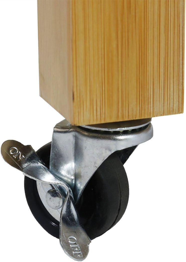 Rolling Kitchen Island Cart with Drawers Shelves, Towel Rack, Locking Casters...