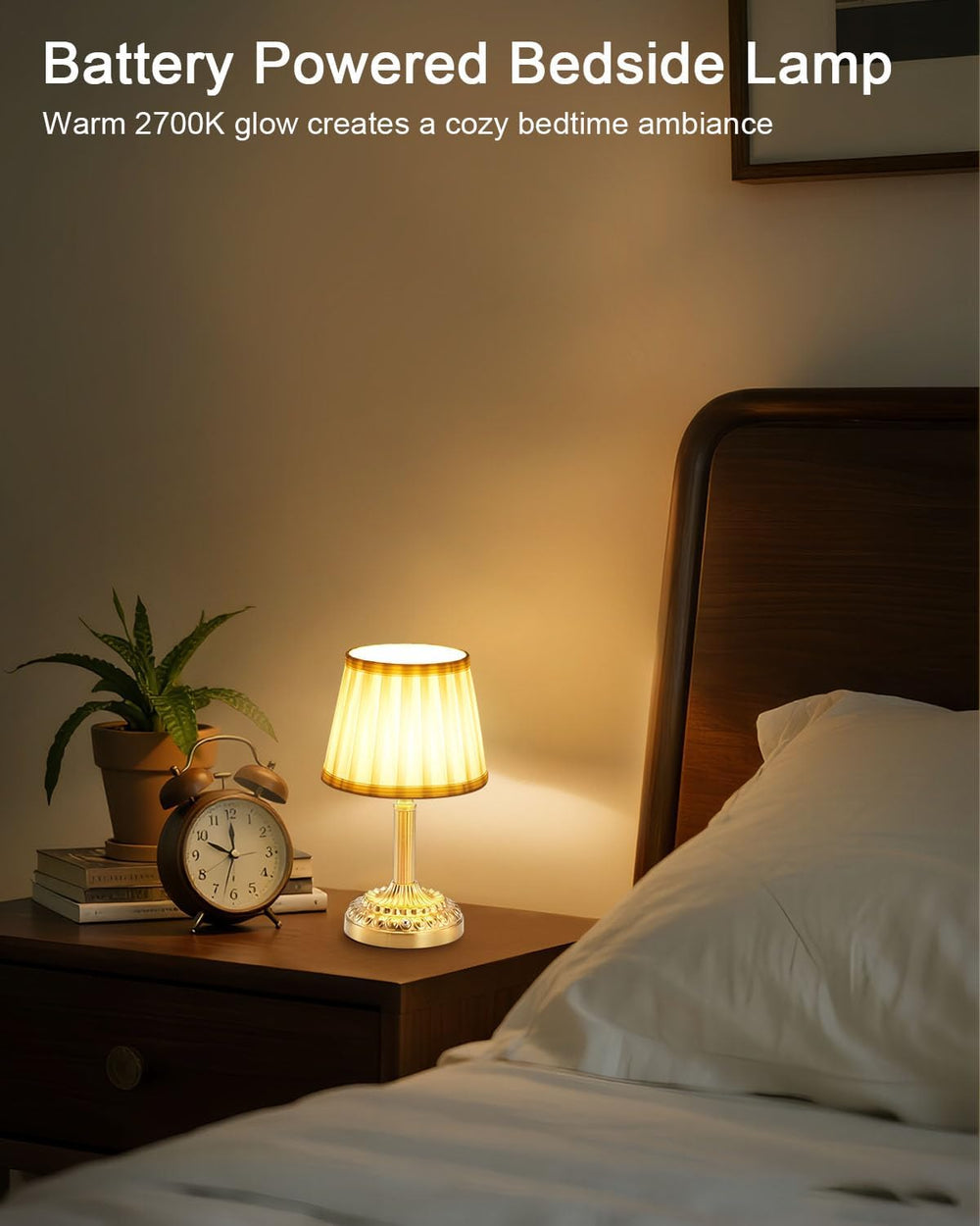 2 Pack Rechargeable Cordless Table Lamps for Restaurant Dining