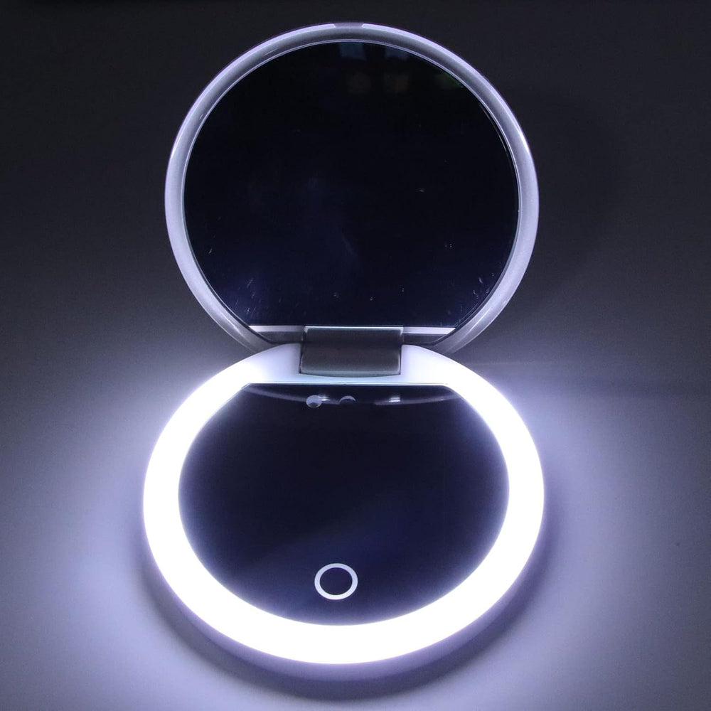 Zyyini UV Makeup Mirror, 3.5 Inch Travel Compact Mirror with Camera for Sunsc...