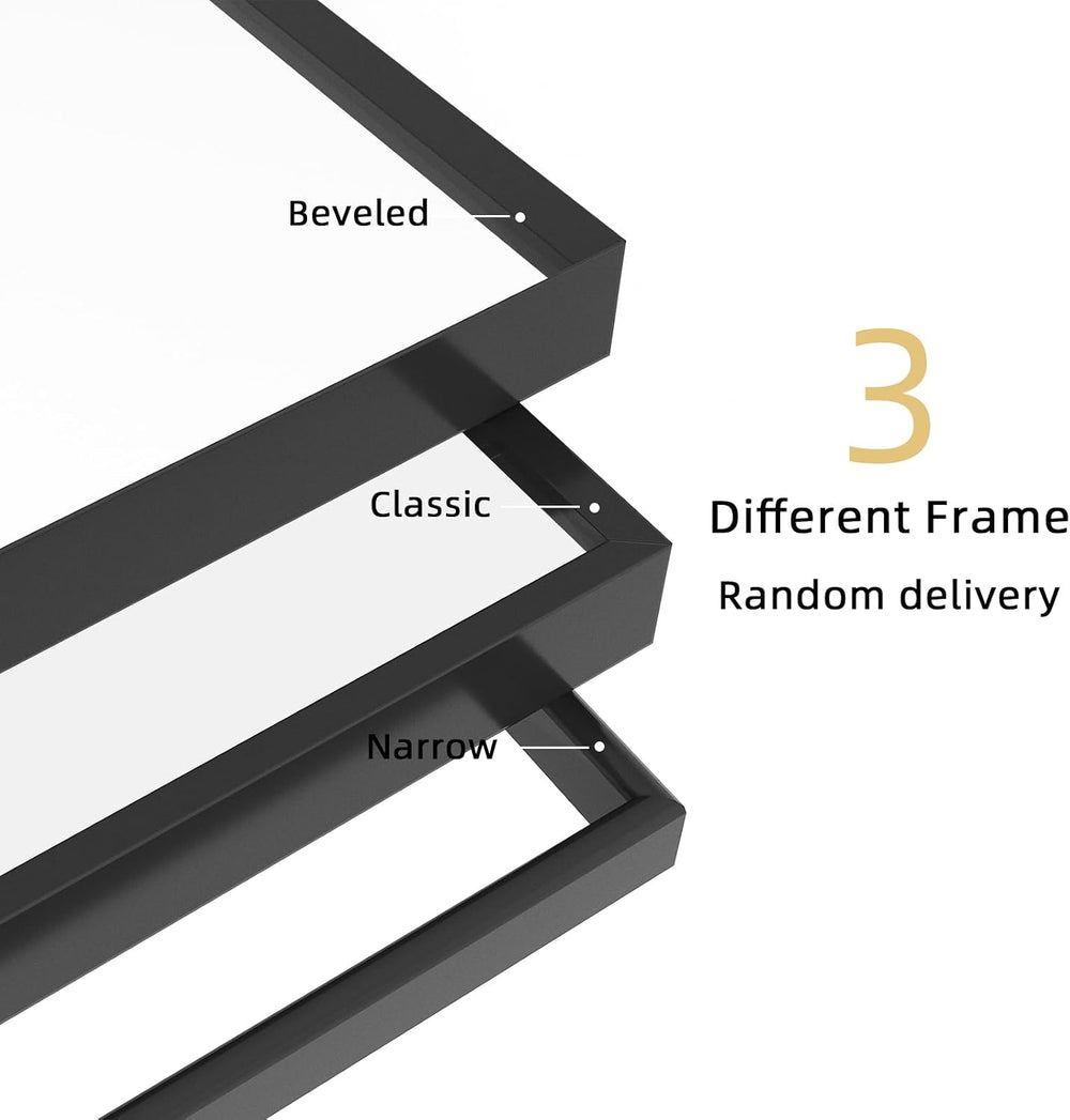 Beauty4U 59" x 16" Full Length Mirror with Stand, Black Floor Mirror