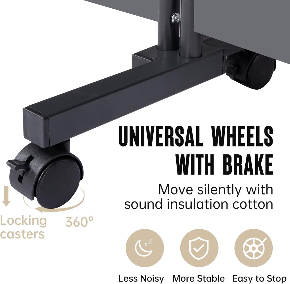 Room Divider Large 6 Panel Privacy Screen,Portable Room Partition on Wheels