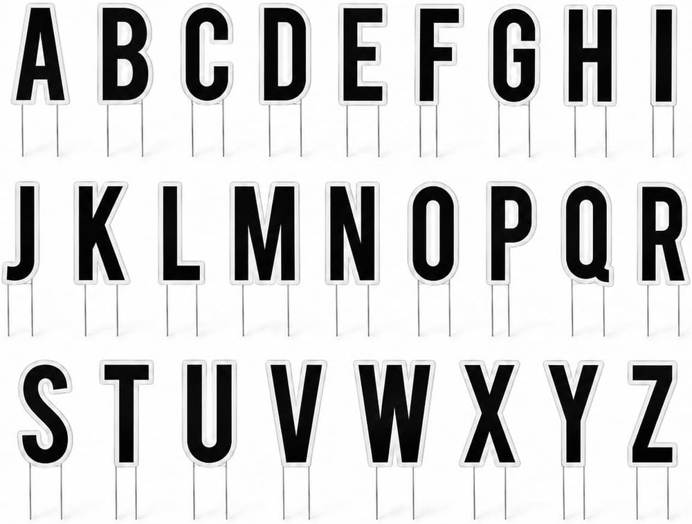 VictoryStore Yard Letters: Cut-out Alphabet Yard Decoration, Bebas 18 inch Hi...