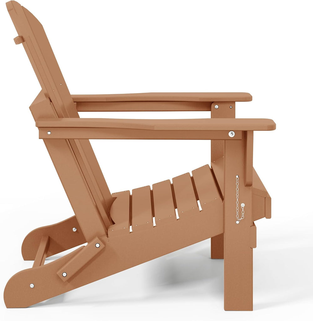 WO Home Furniture Laguna Folding Adirondack Chair Set of 2, Teak