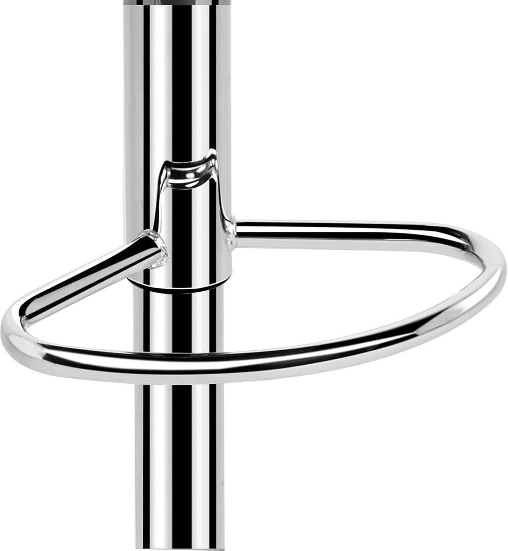 Yaheetech Bar Stools Set of 3, Swivel with Backs, Adjustable Height, Black