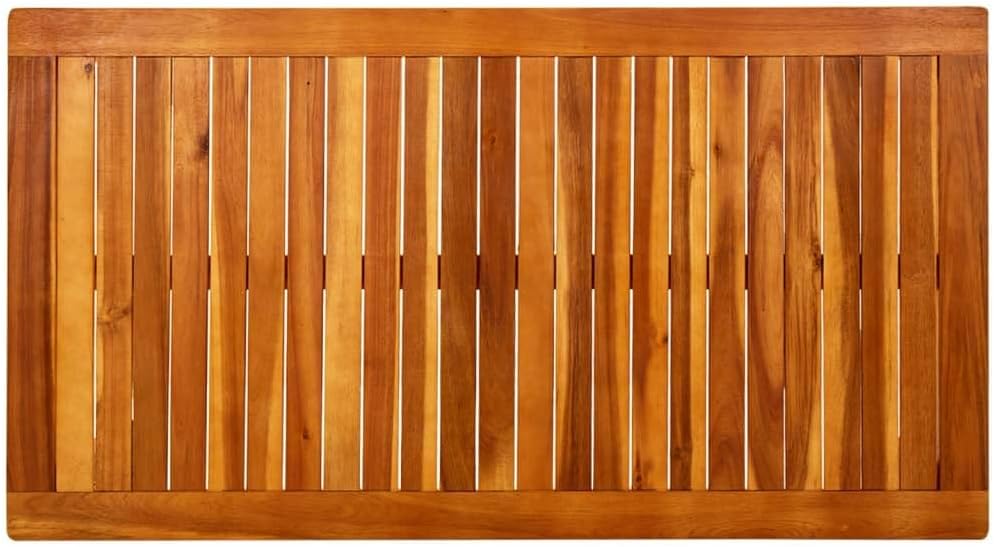 vidaXL Patio Coffee Table 43.3"x23.6"x17.7" Solid Acacia Wood