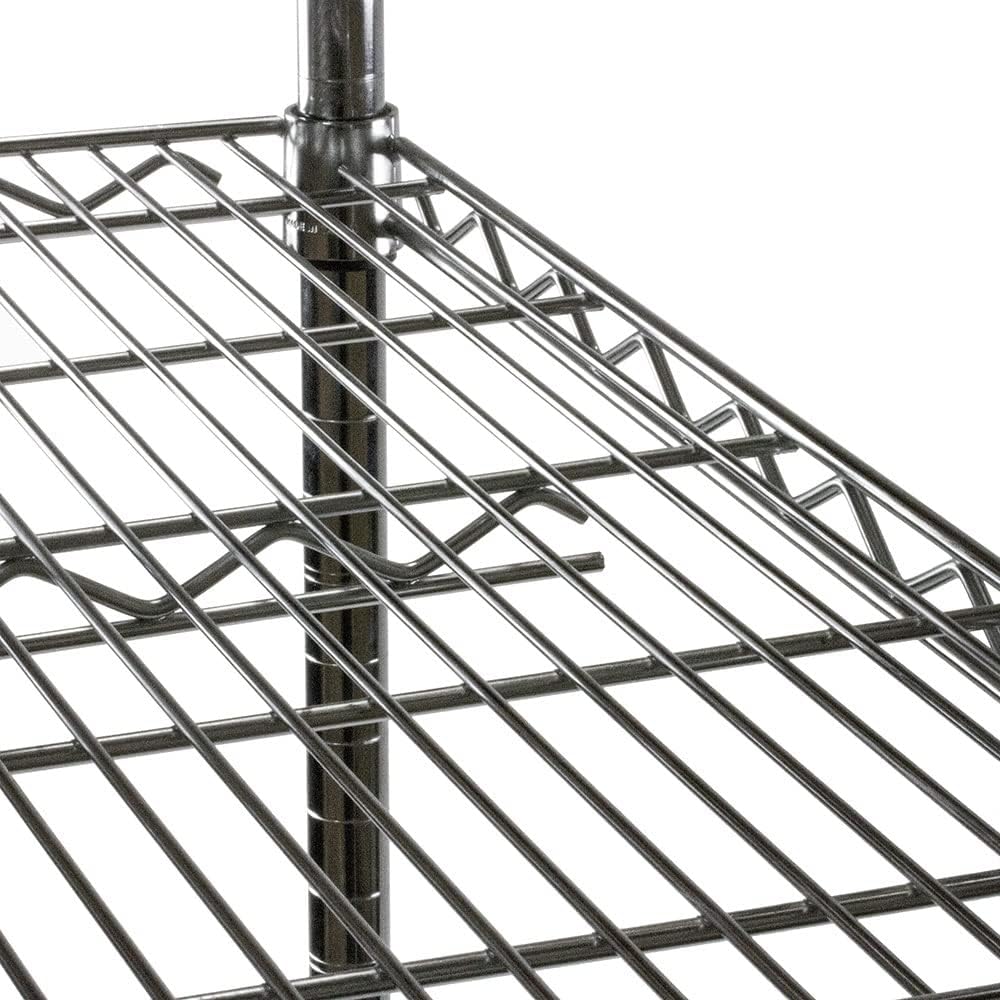Shelving Inc. 8" d x 48" w Chrome Wire Shelving with 3 Tier Shelves