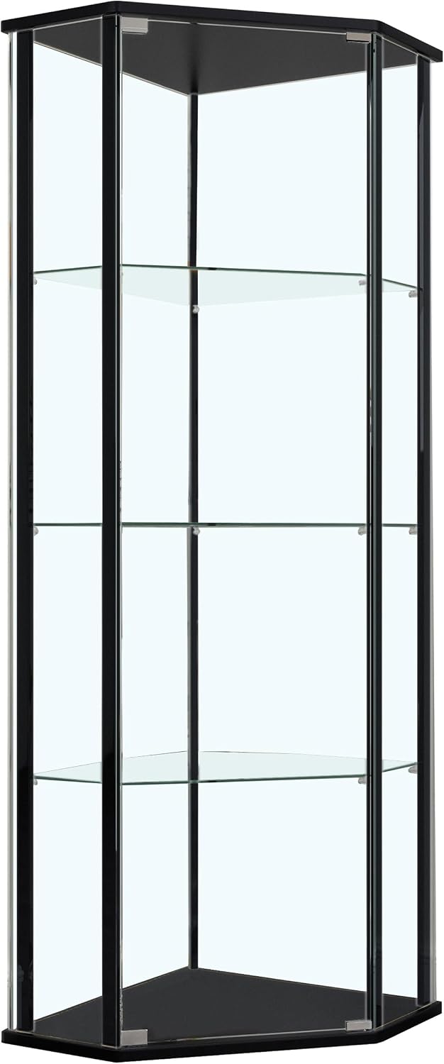 Coaster Home Furnishings - Zenobia - 4-Shelf Curio Cabinet with Metal Support...