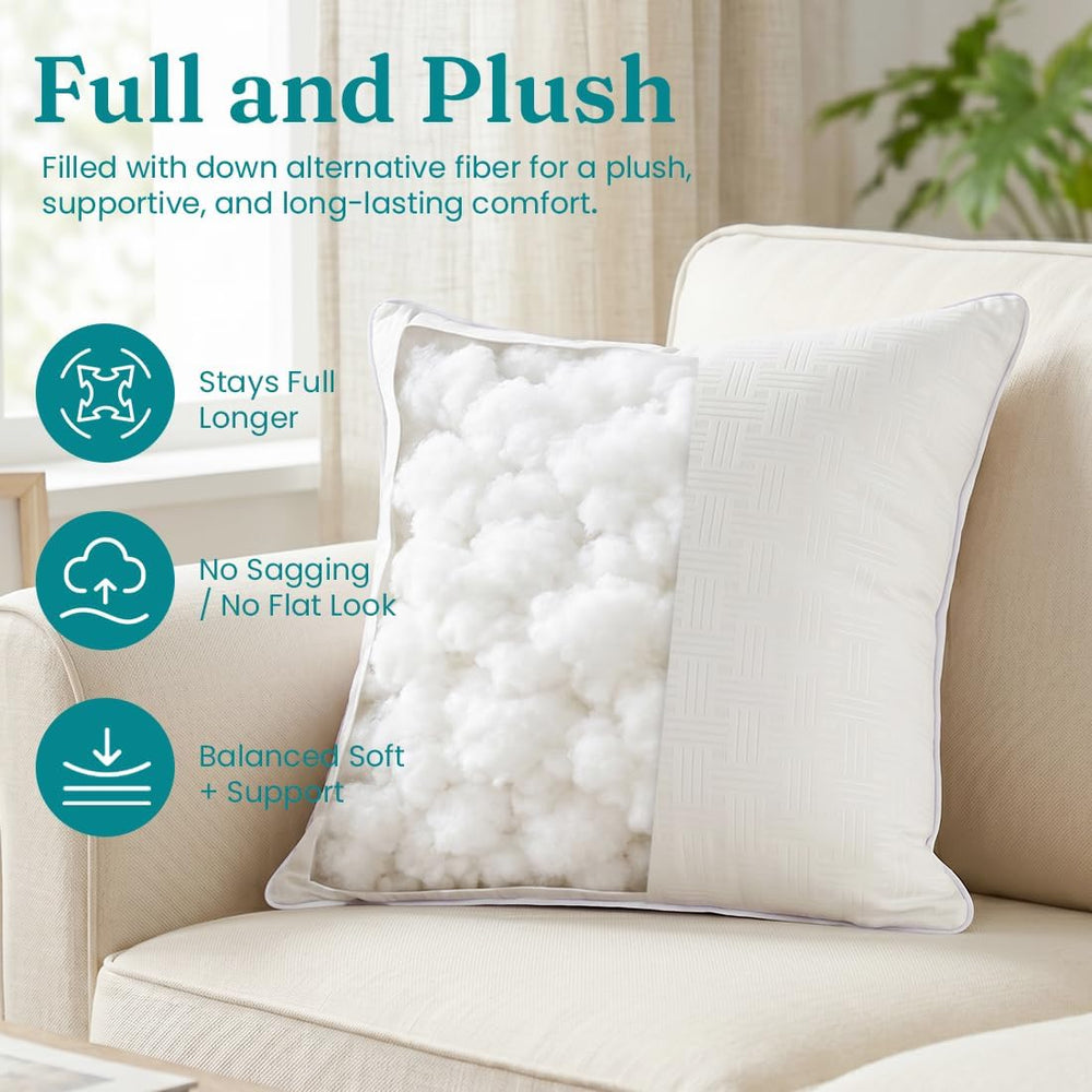 Oubonun Throw Pillow Inserts 20x20 Set of 4, Decorative Throw Pillows