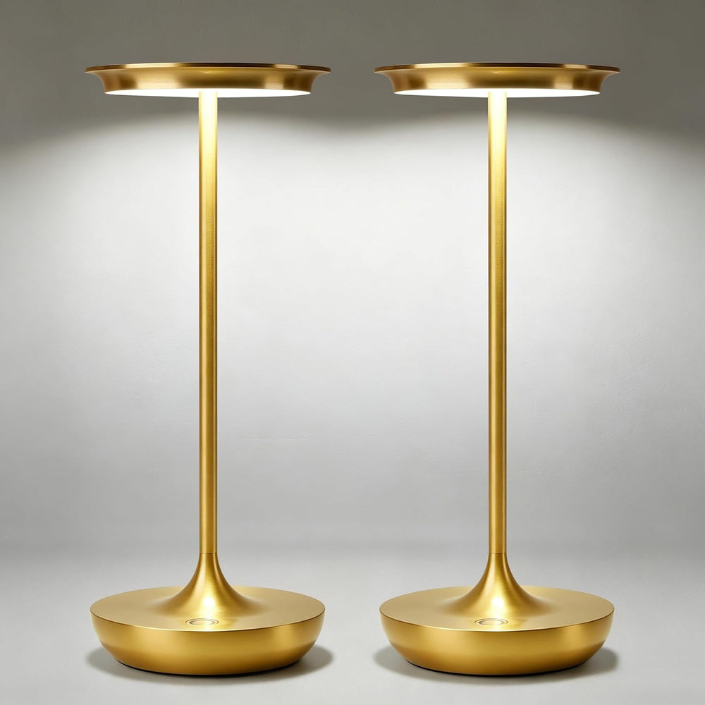 2 Pack LED Cordless Table Lamp 5000mAh Rechargeable Table Light