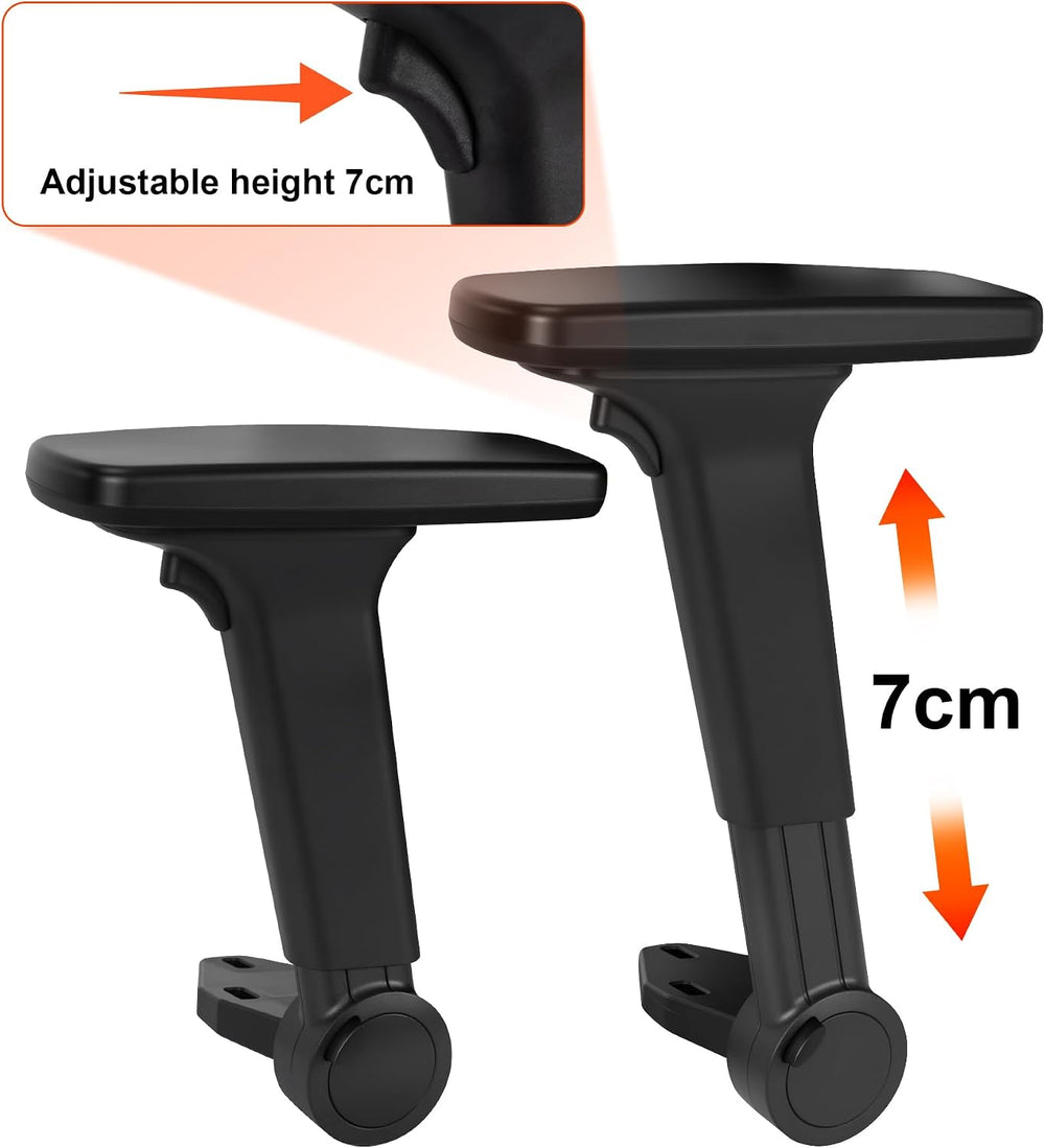 Frassie Height Adjustable Fold Down Chair Armrest Pair
