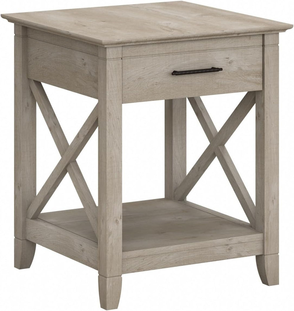 Bush Home End Table with Drawer, Nightstand with Storage, Living Room and Bed...