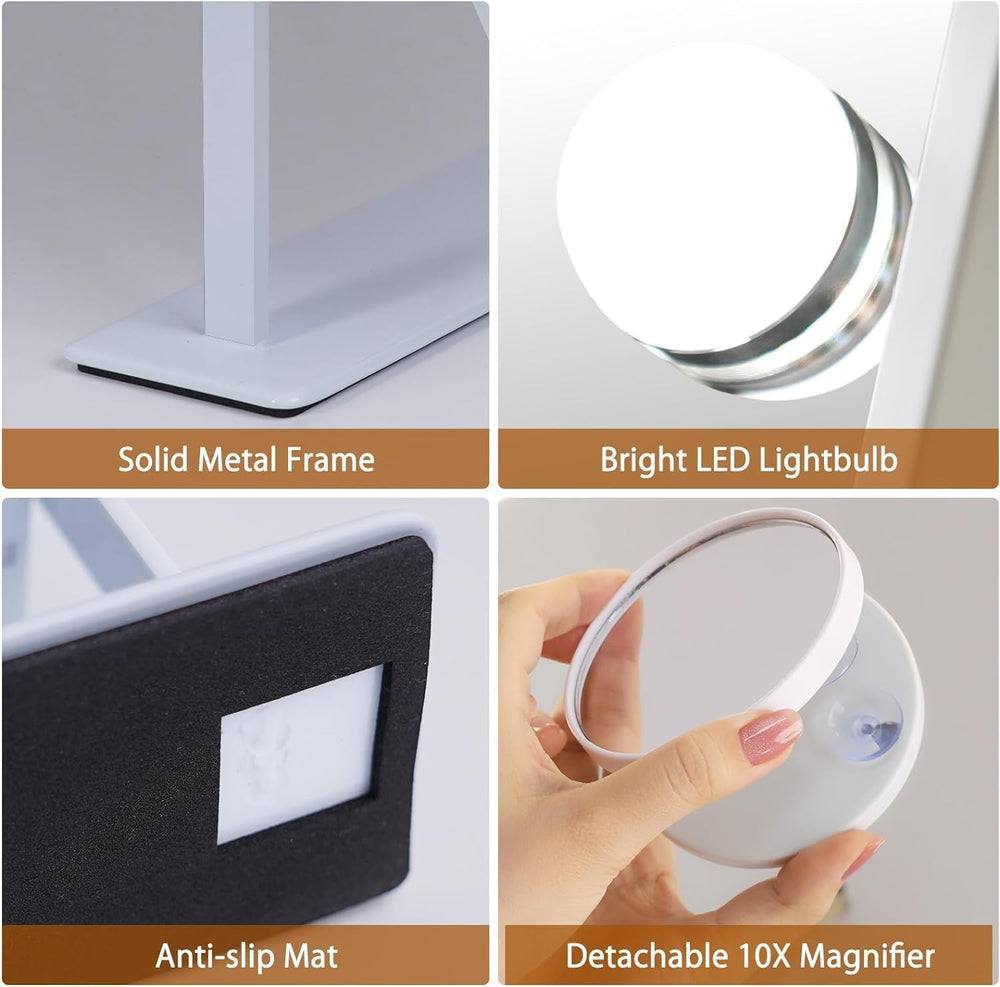 FENCHILIN Vanity Mirror with Lights Lighted Makeup Mirror