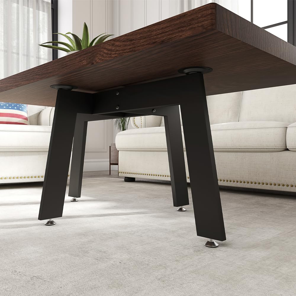 KaKaBB Metal Coffee Table Legs, 18 Inch Coffee Table Base, Furniture Leg for ...