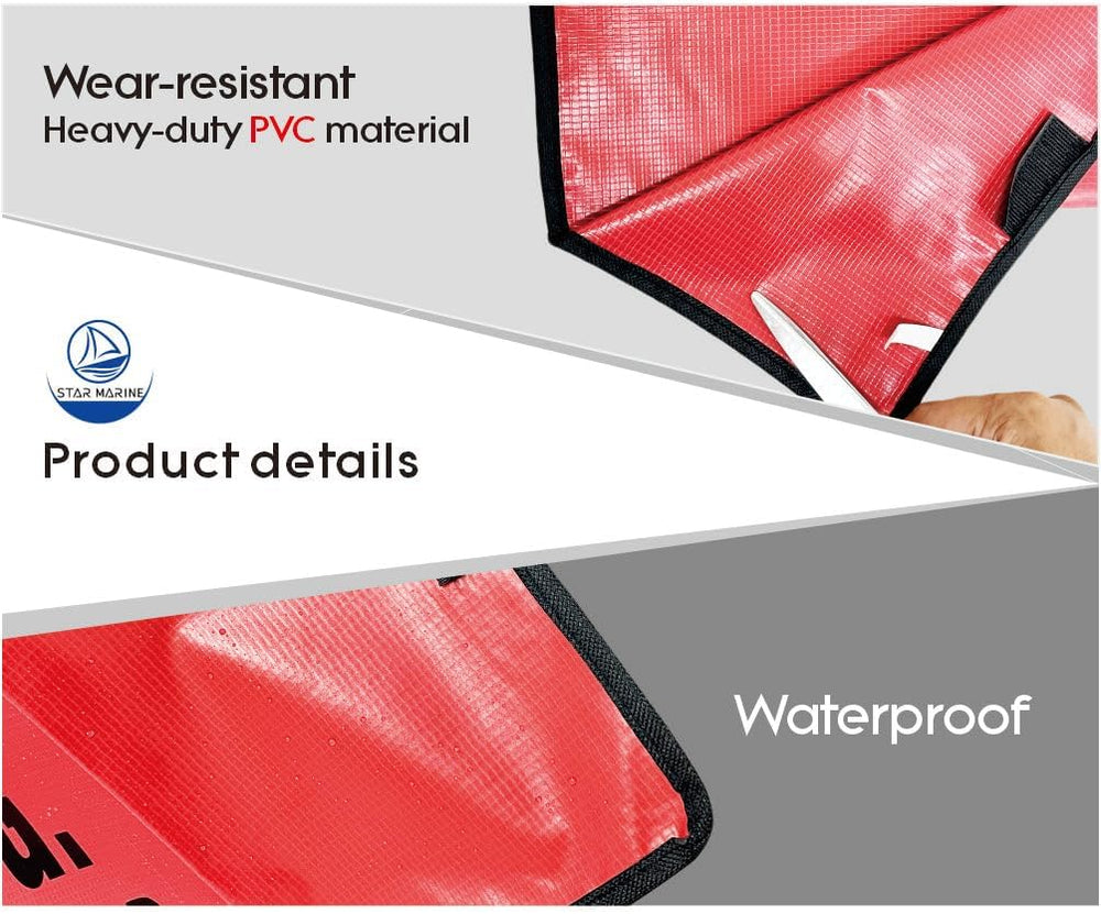 Heavy Duty Fire Extinguisher Cover with Window, Fit 10-20LB