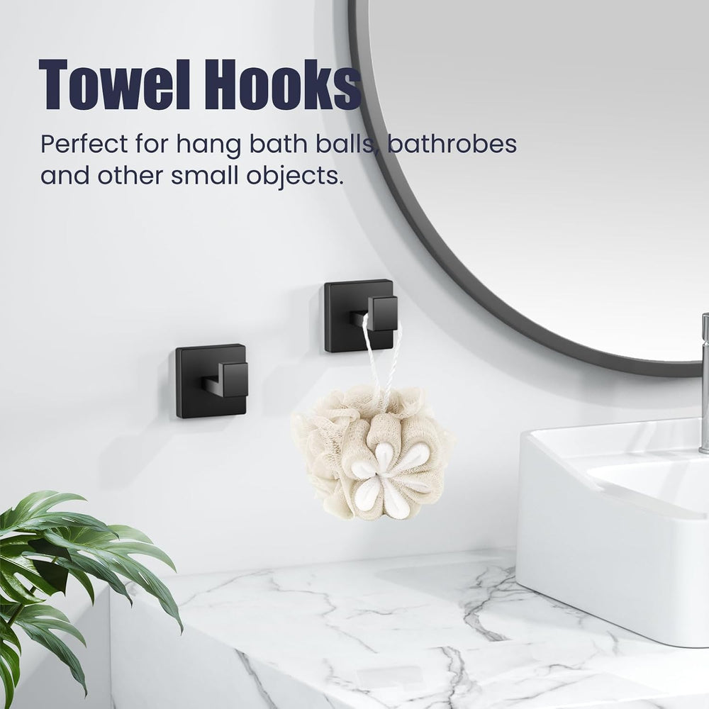 Bathroom Hardware Accessories Set: Bath Towel Bar Set, Towel Racks for Bathro...
