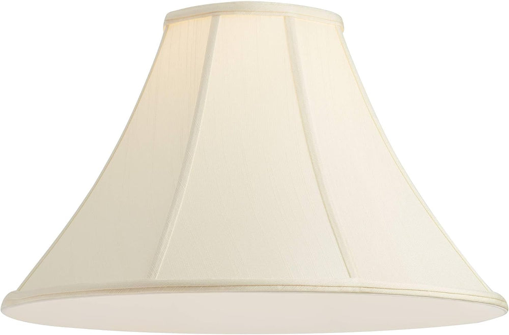Turner Creme Flared Extra Large Bell Lamp Shade 7x20x13.75 (Spider)